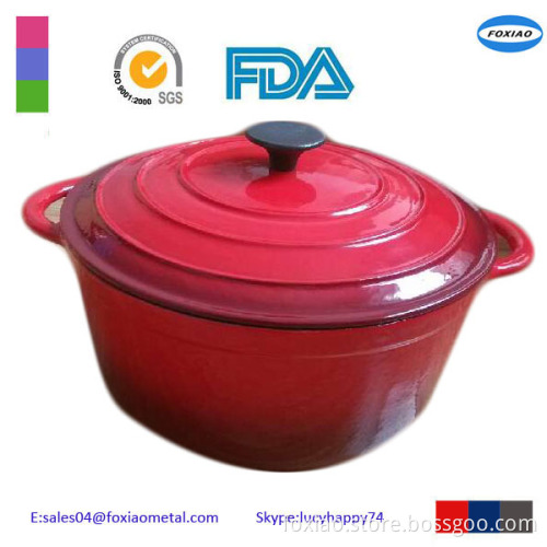 enameled cast iron CASSEROLES with two grips